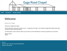 Tablet Screenshot of gageroadchapel.org.uk